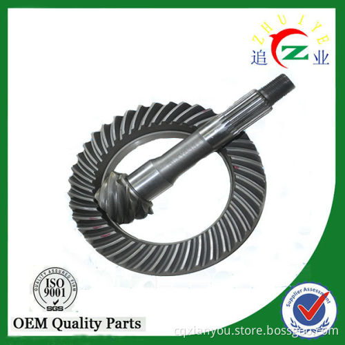 Three wheeled motorcycle bevel gear for rear axle